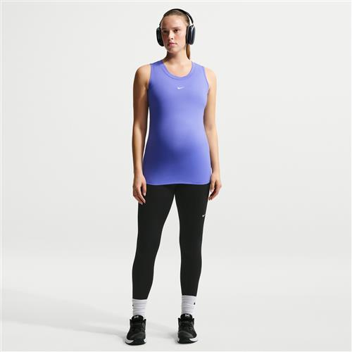 Nike (M) One-leggings i 7/8 længde med høj talje og lommer til kvinder (Maternity) - sort