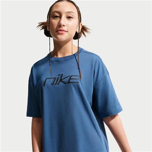 Overdimensioneret Nike -T-shirt til større børn (piger) - blå