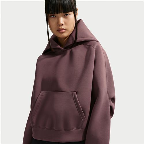 Oversized Nike Pregame Fleece-hættetrøje til kvinder - lilla