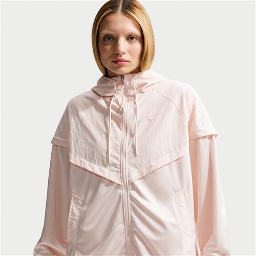 Oversized Nike Windrunner-jakke til kvinder - hvid