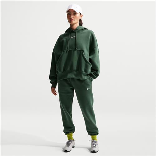 Nike Phoenix Fleece-sweatpants med mellemhøj talje til kvinder - grøn