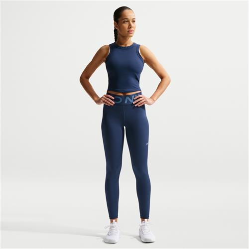 Højtaljede Nike Pro Sculpt-leggings i fuld længde til kvinder - blå