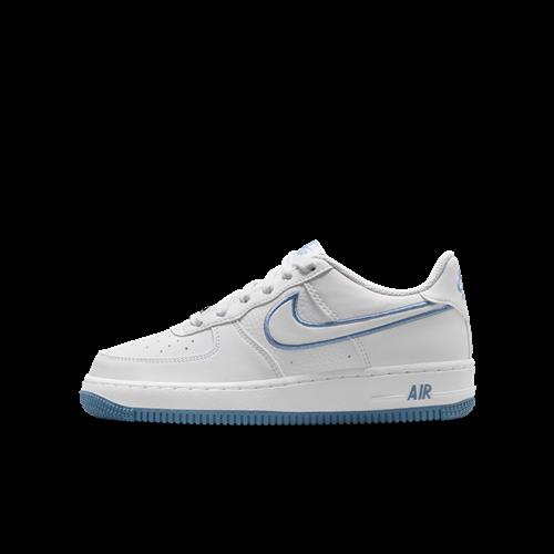 Nike Air Force 1-sko til større børn - hvid
