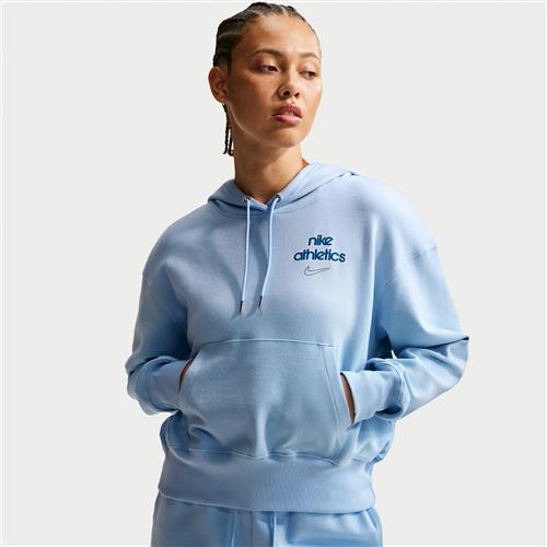 Nike Phoenix Fleece-hættetrøje til kvinder - blå