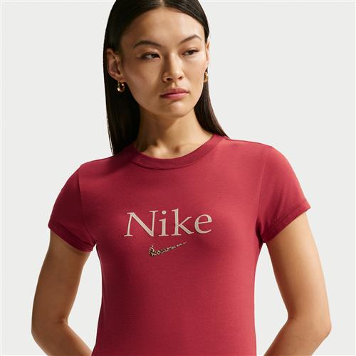 Nike -kort T-shirt til kvinder - rød