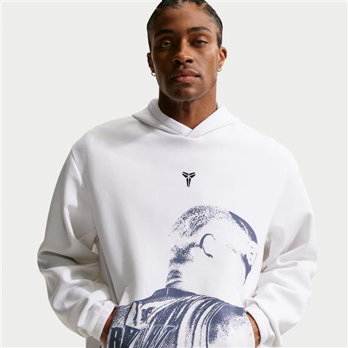 Kobe Dri-FIT Pullover-basketballhættetrøje i fleece til mænd - hvid