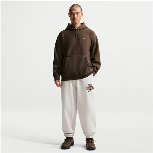 Nike Solo Swoosh-fleecebukser med opslag til mænd - grå