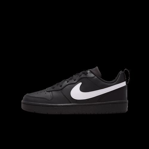 Nike Court Borough Low Recraft-sko til større børn - sort