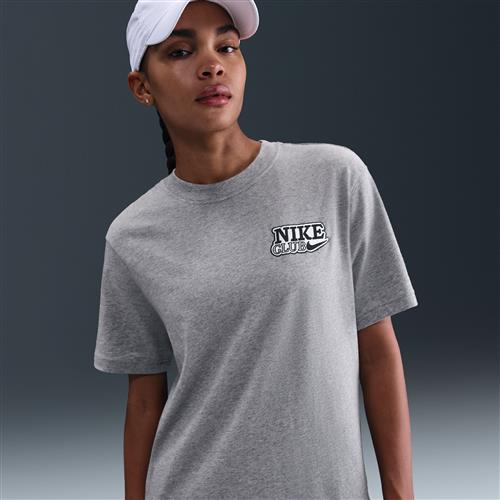 Oversized Nike -T-shirt med firkantet snit - grå