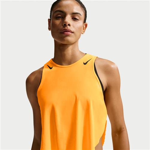 Kort Nike AeroSwift Dri-FIT ADV-løbetanktop til kvinder - Orange