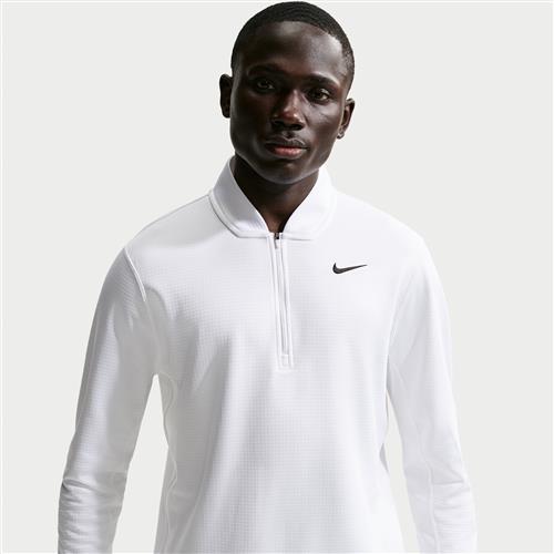 Nike Velocity Therma-FIT-golfoverdel med 1/2-lynlås til mænd - hvid