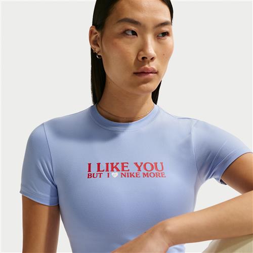 Kortærmet Nike -T-shirt til kvinder - blå