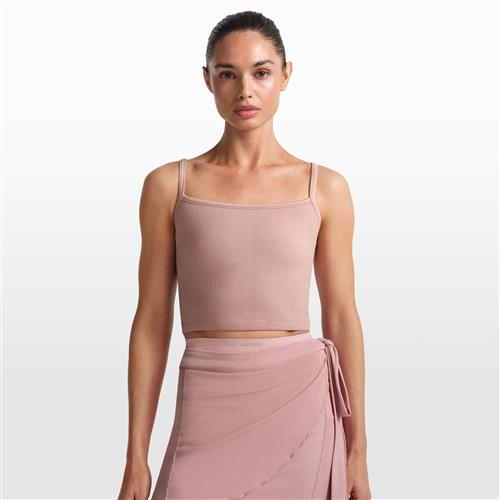 NikeSKIMS Ribbed Seamless Cami-tanktop til kvinder - Pink