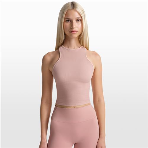 NikeSKIMS Ribbed Seamless Racerneck-tanktop til kvinder - Pink