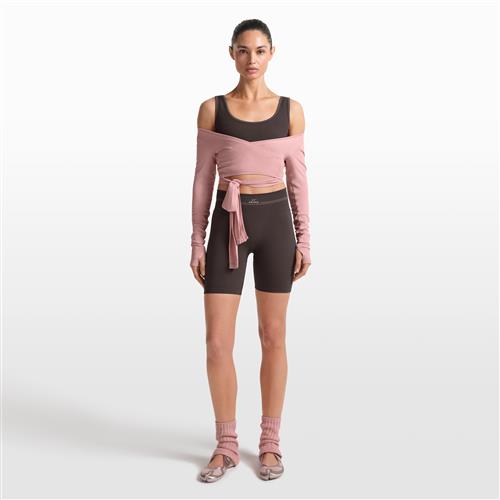 NikeSKIMS Ribbed Seamless-shorts (13 cm) til kvinder - brun