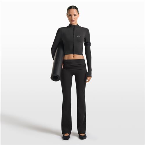 NikeSKIMS Matte-bukser med svaj og foldbar linning til kvinder - sort