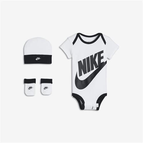 Nike Swoosh-gaveæske med 3 pieces til babyer - hvid