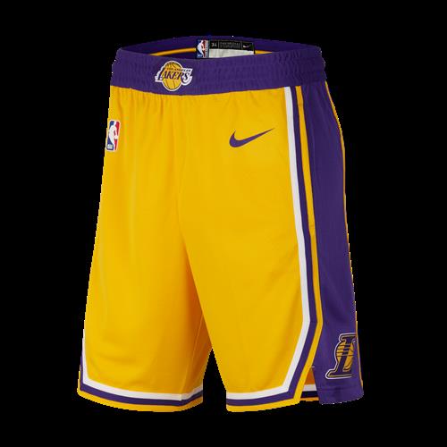 Los Angeles Lakers Icon Edition Nike NBA Swingman-shorts til mænd - gul