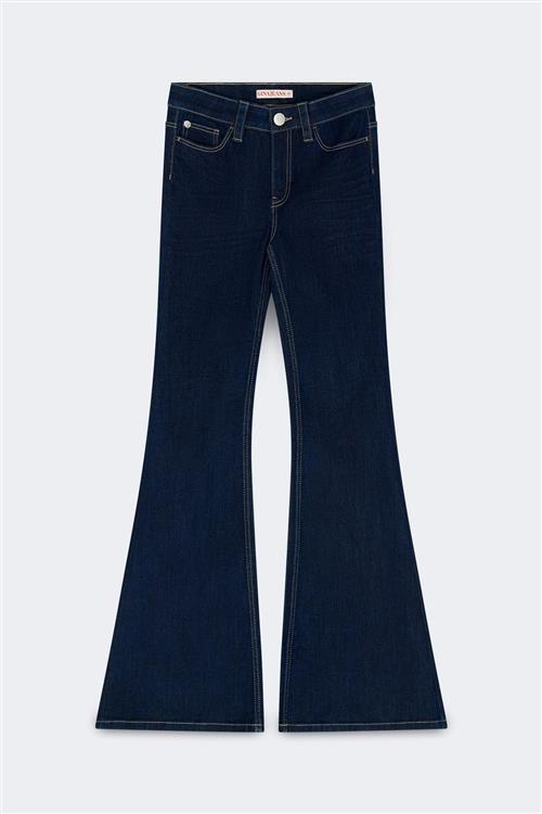 Gina Tricot - Ultra flare tall jeans - Tall Jeans - Blå - 38 - Dame