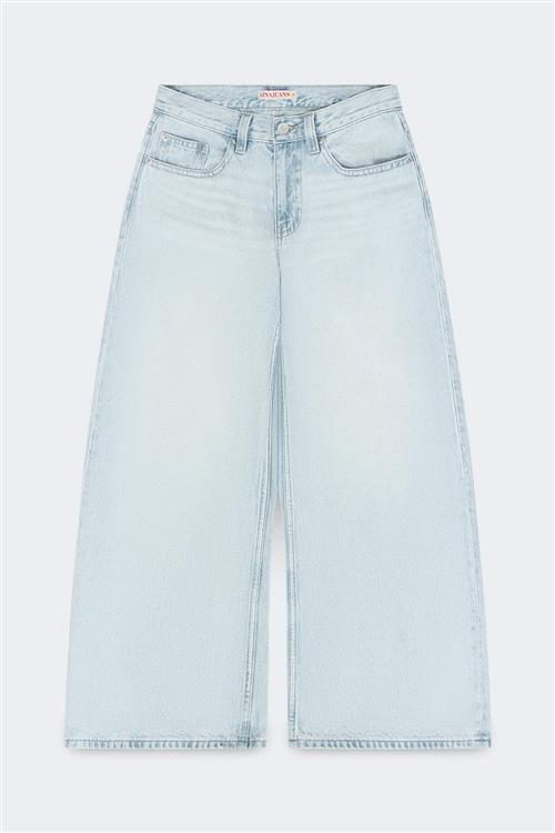 Gina Tricot - Baggy babe petite jeans - Petite Jeans - Blå - 44 - Dame