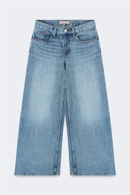 Gina Tricot - Baggy babe tall jeans - Tall Jeans - Blå - 40 - Dame