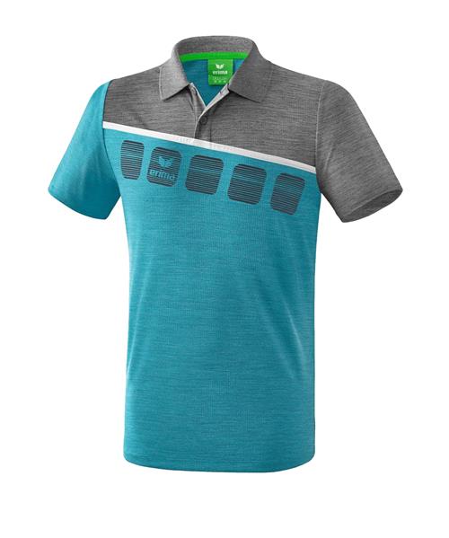 ERIMA Funktionsskjorte  azur / grå-meleret / hvid