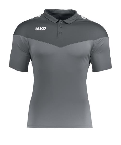 JAKO Funktionsbluse 'Champ'  antracit / mørkegrå / hvid