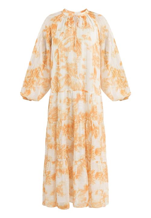 IZIA Sommerkjole  orange / hvid