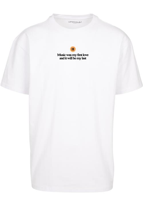 MT Upscale Bluser & t-shirts 'K-Pop Heavy'  blandingsfarvet / hvid