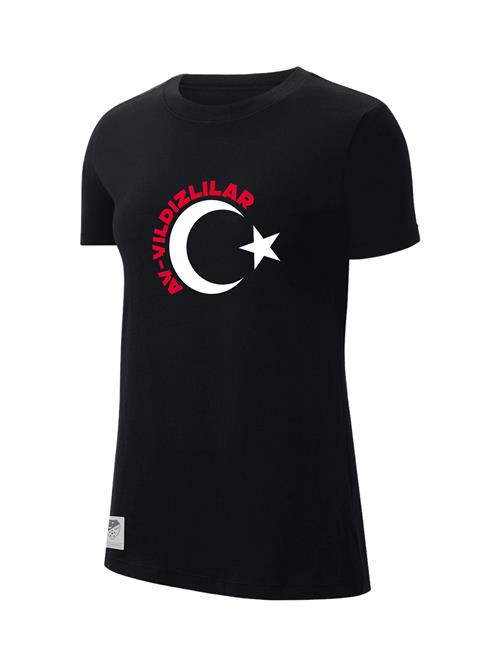 NIKE Funktionsbluse  blodrød / sort / hvid