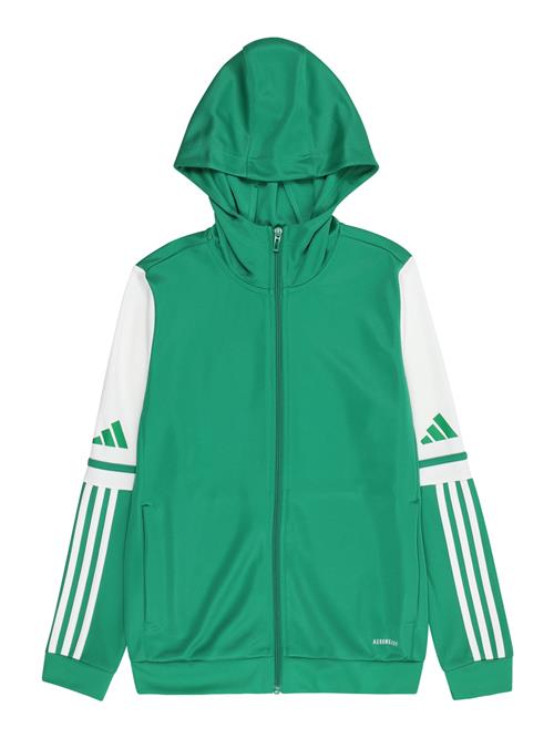 ADIDAS PERFORMANCE Sportssweatjakke 'SQ25'  græsgrøn / hvid