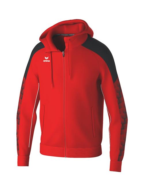 ERIMA Sportssweatjakke  rød / sort / hvid