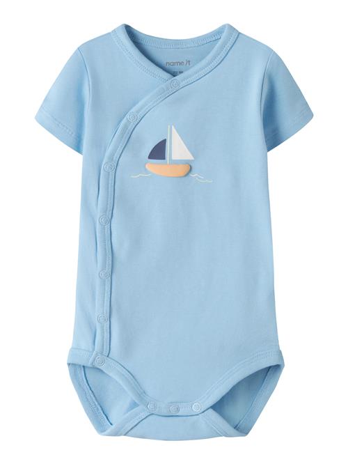 NAME IT Kortærmet Wrap Body Vacion Airy Blue Boat