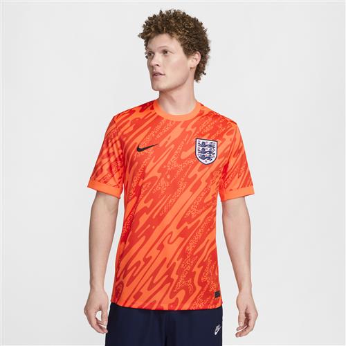 England 2024/25 Stadium Goalkeeper Nike Dri-FIT Replica-fodboldtrøje med korte ærmer til mænd (kvindehold) - Orange