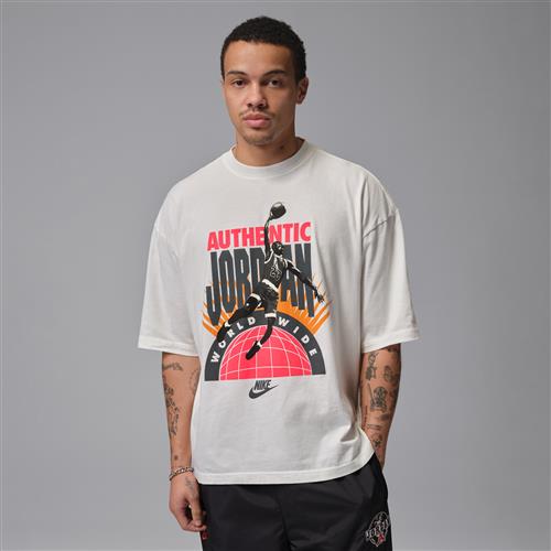 Oversized Jordan Reissue-T-shirt til mænd - hvid