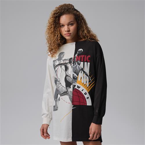 Jordan Flight-kjole med grafik til kvinder - hvid