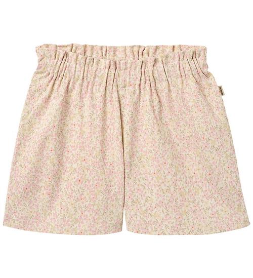 Wheat Shorts - Sandy - Coral Flowers
