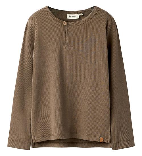 Lil Atelier Bluse - NmmLago - Slim - Shitake