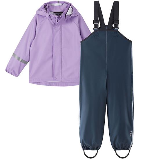 Reima Regntøj m. Seler - PU - Tihku - Blooming Lilac