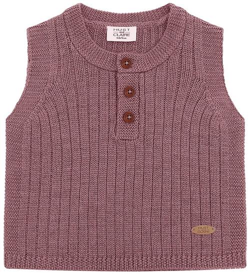 Hust and Claire Vest - Strik - HCEdi Wool Rib Knit - Pale Ma