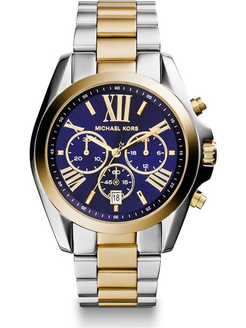MICHAEL Michael Kors Analogt ur 'Bradshaw'  blå / guld / sølv