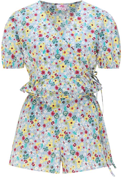 MYMO Buksedragt  lyseblå / gul / jade / hindbær / hvid