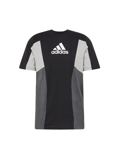 ADIDAS SPORTSWEAR Funktionsskjorte 'Essentials'  mørkegrå / grå-meleret / sort / hvid