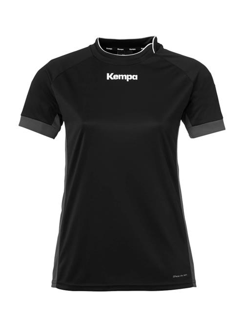 KEMPA Funktionsbluse 'Prime'  mørkegrå / sort / hvid