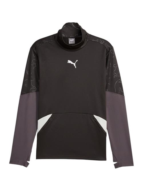 PUMA Funktionsskjorte  taupe / sort / hvid