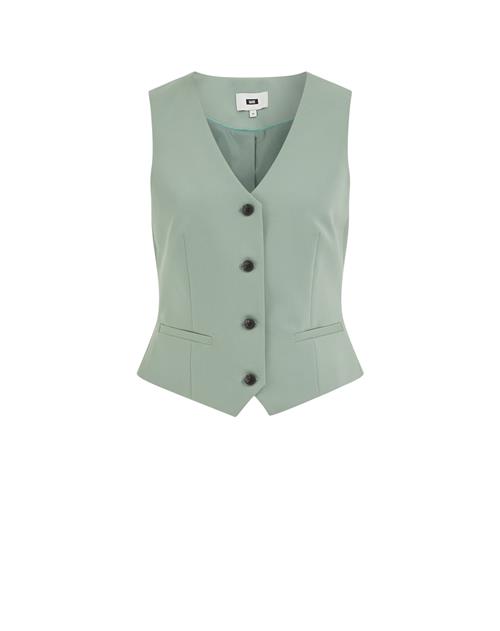 WE Fashion Vest  pastelgrøn / sort