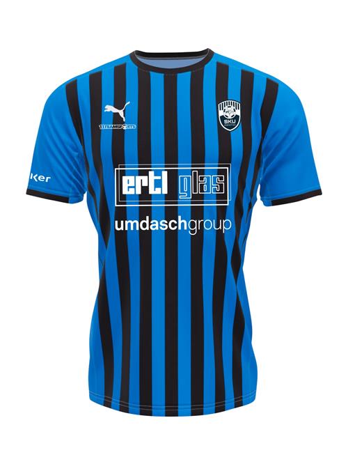 Se PUMA Funktionsskjorte  blå / navy / hvid hos About You