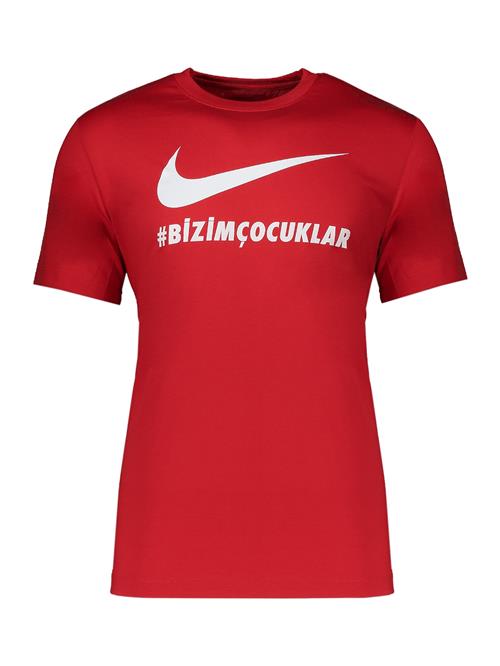 NIKE Funktionsskjorte  rød / hvid