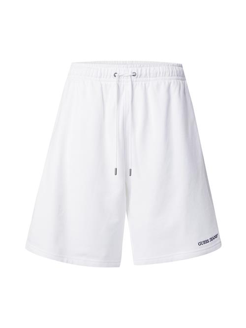 GUESS JEANS Bukser  mørkeblå / hvid