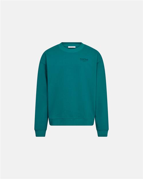 Sweatshirt crewneck "drake" | 100 bomuld | Grøn m. print